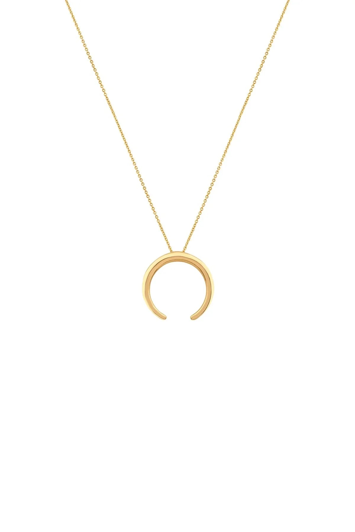 GOLDEN CRESCENT – Moon Pendant Necklace
