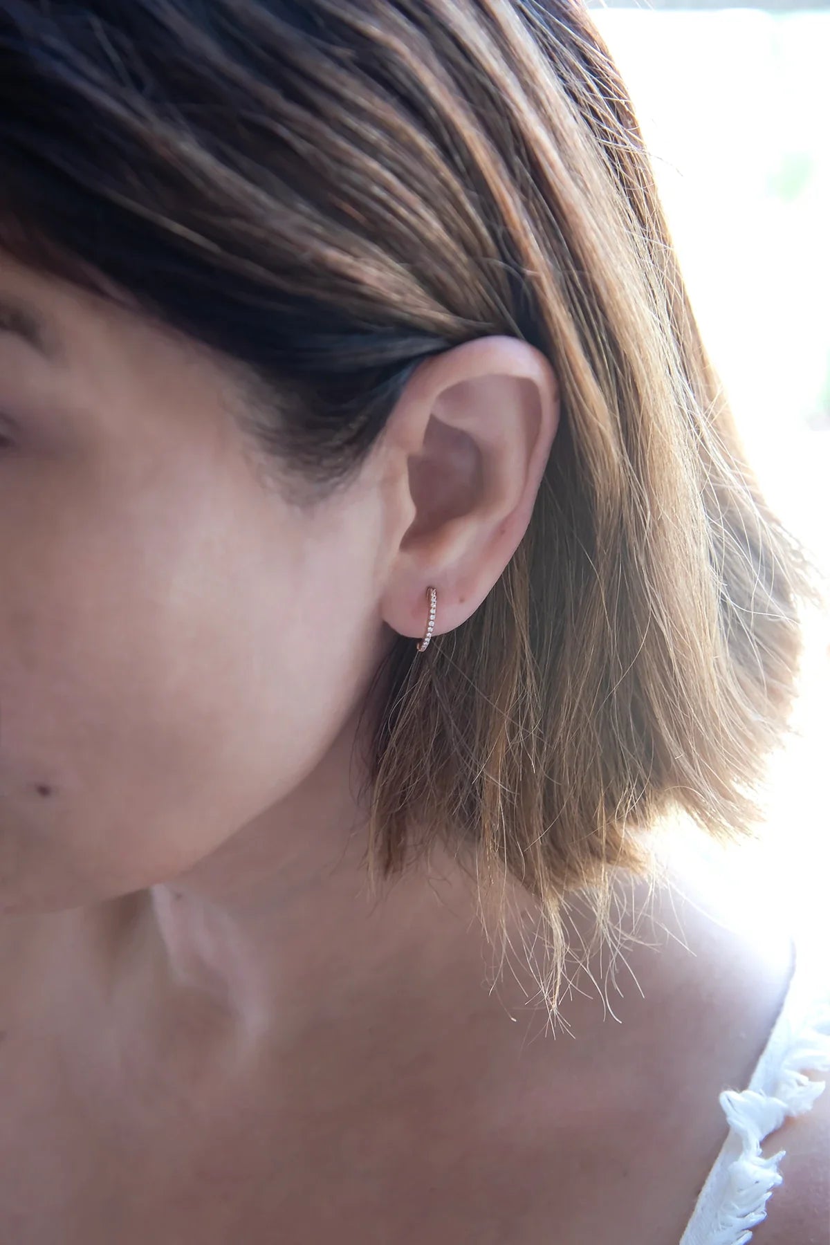 ASTRO - Diamond Hoop Earrings