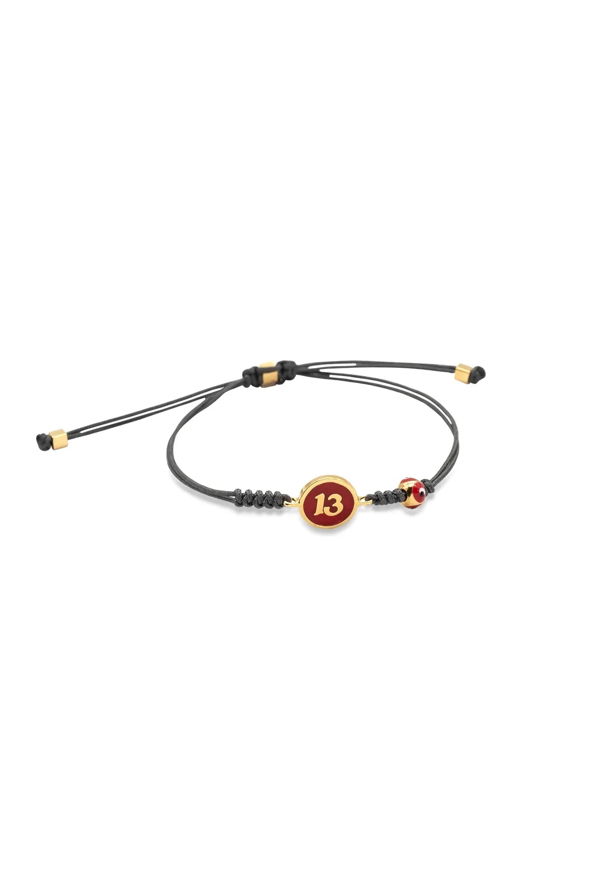 RED 13 – Lucky Number Cord Bracelet