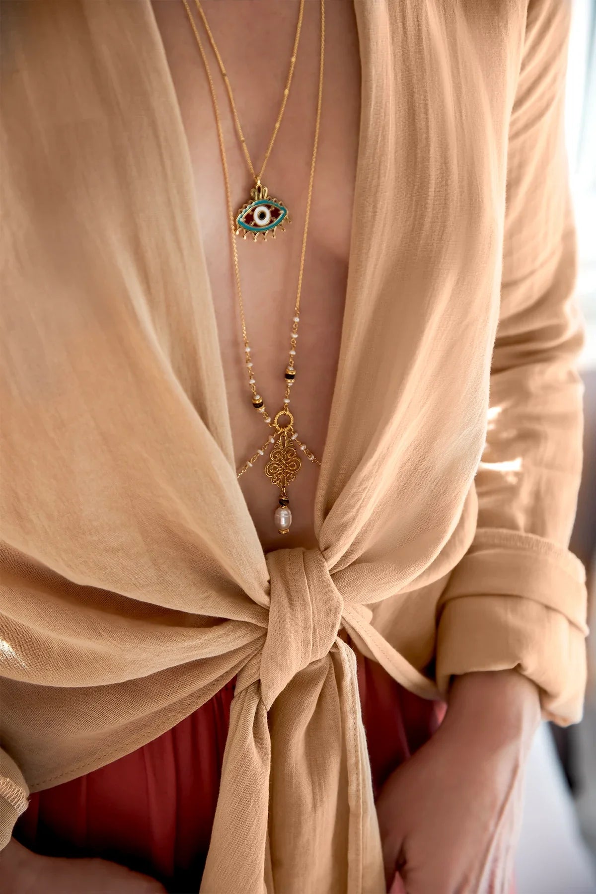 JAIPUR – Gemstone Draped Body Chain