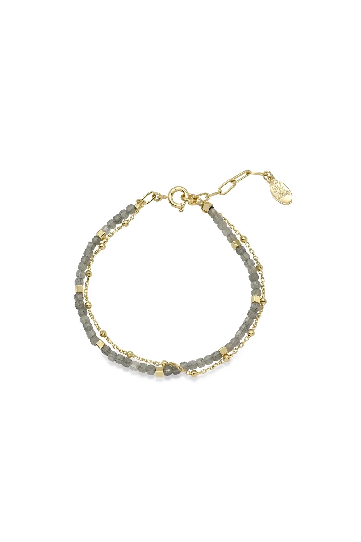 CELESTIA – Aquamarine Two-Layer Bracelet