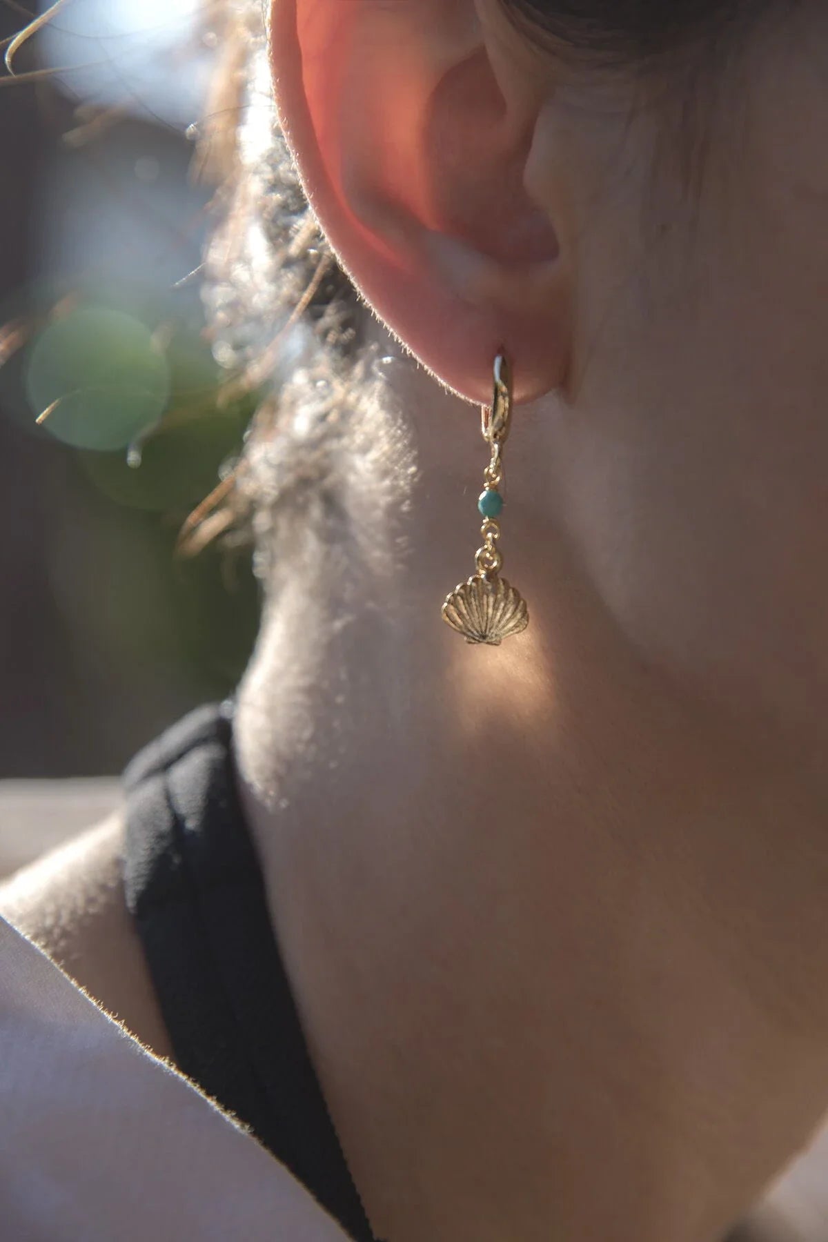 TINY OYSTER – Little Oyster Drop Earrings