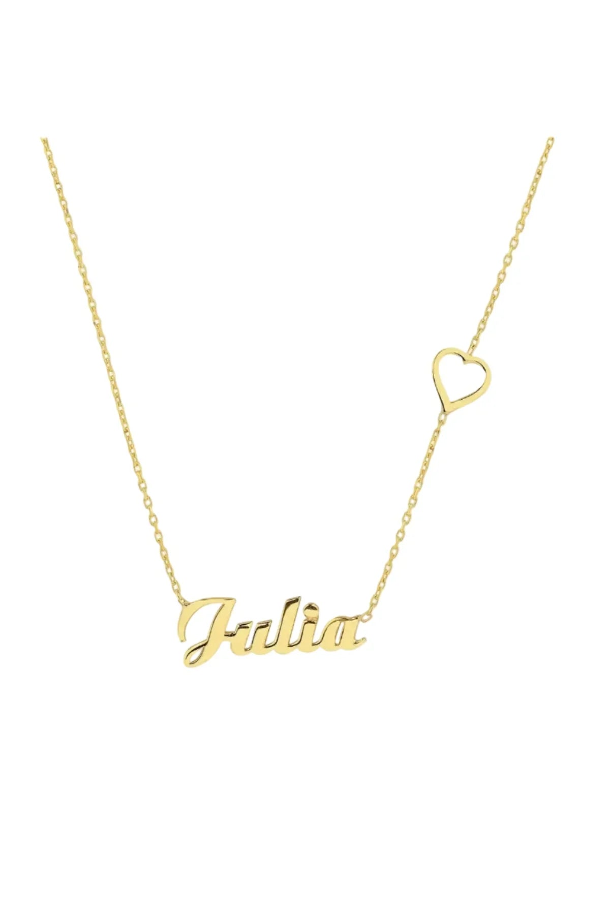 HEART – Personalized Name Necklace with Heart