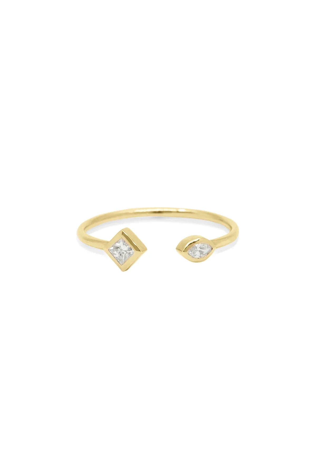 DUO – NO:4 – Rhombus Princess & Marquise Diamond Ring