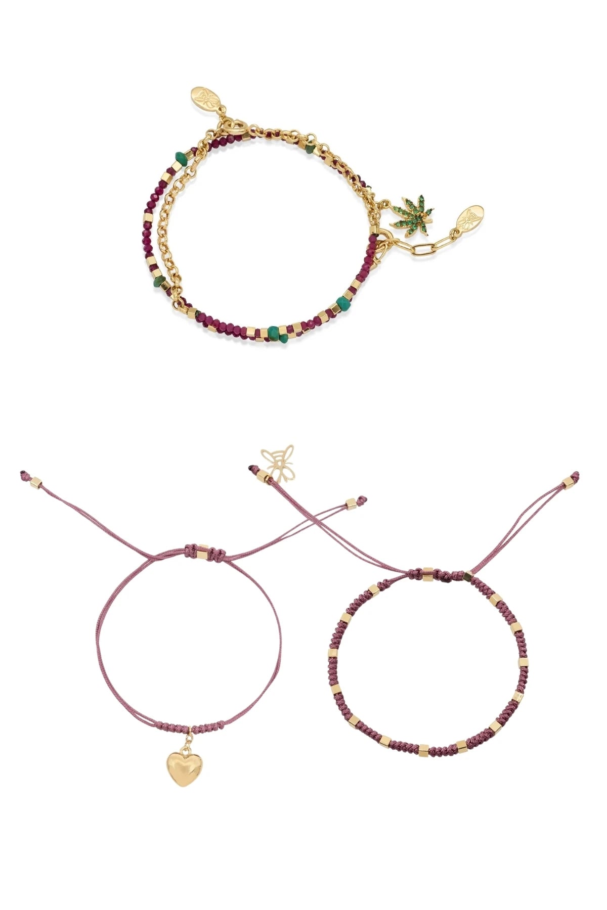 MARI – Cannabis Charm Bracelet Set