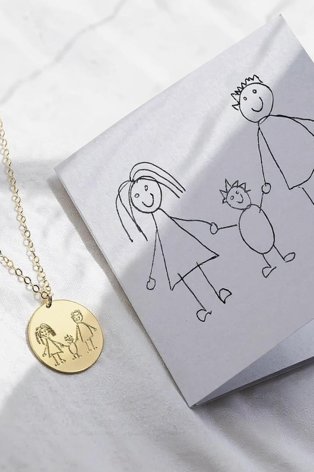 DRAWING – Engraved Childhood Keepsake Necklace