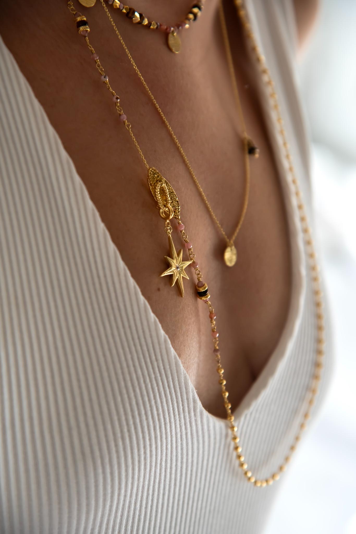 POLE STAR – Charm-Compatible Ball Chain Necklace