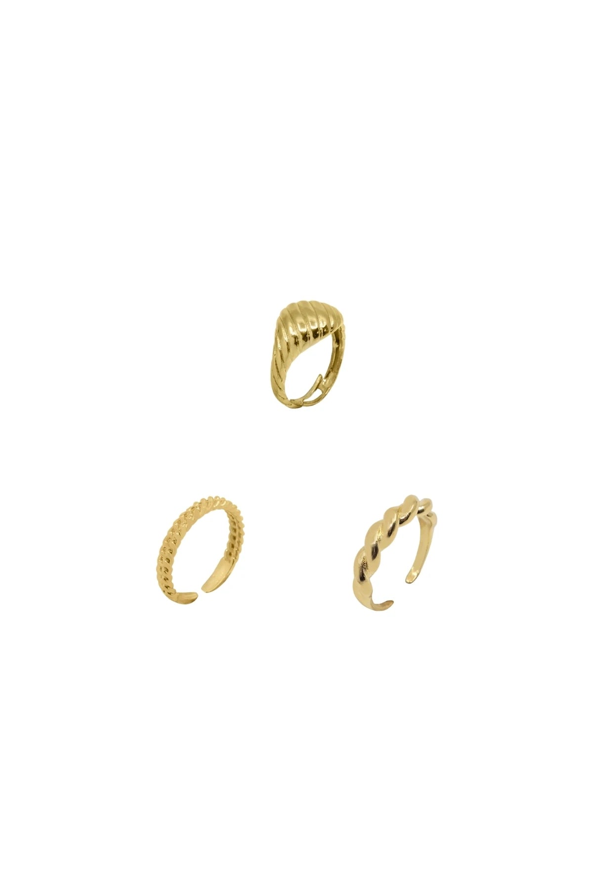 BOMBASTIC – Sculpted Ring Trio