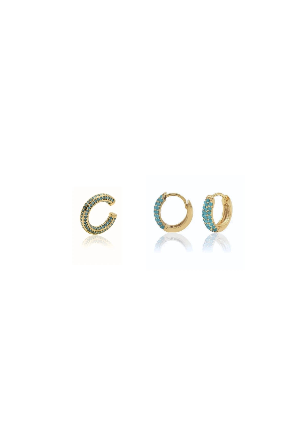 TURQUOISE FEELING – Turquoise Pavé Ear Edit